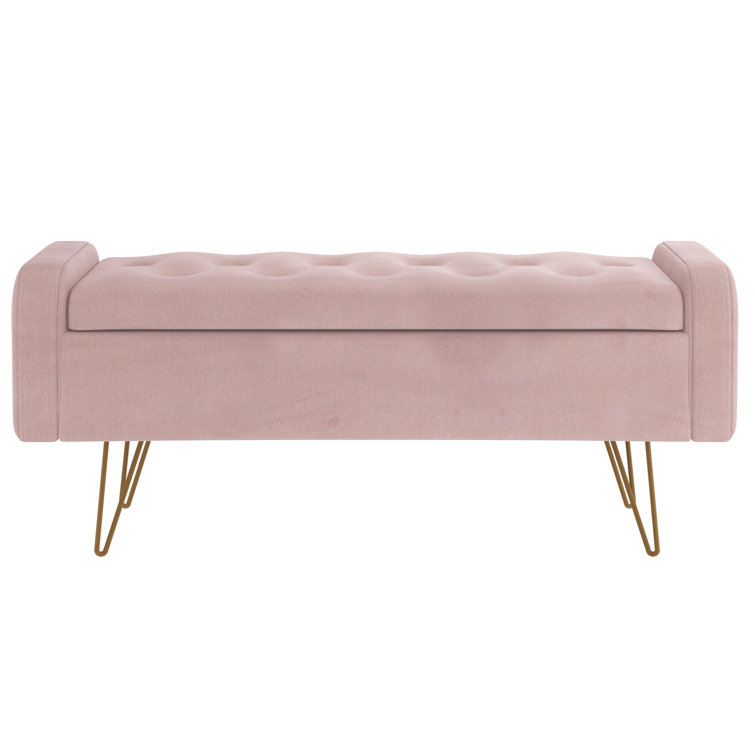 Ivy Bronx Che Upholstered Flip Top Storage Bench & Reviews | Wayfair